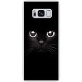 Samsung Galaxy S8 Yeux de chat Verstevigd hoesje met sublimatie bedrukking