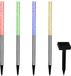 Monzana Tuinlamp - Zonne energie Set van 4 Schemersensor IP44 - Multicolor