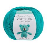 Utopia Crafts Amigurumi Katoenen DK-garen om te haken en te breien, 50% katoen, 50% gemengd acryl, 50 g (1, jadegroen)