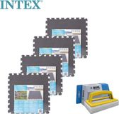 Intex Zwembadtegels Grijs - 4 verpakkingen van 8 tegels - 8m²