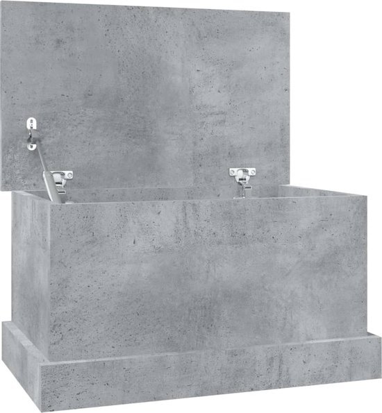 vidaXL-Opbergbox-50x30x28-cm-bewerkt-hout-betongrijs