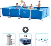 Intex Rechthoekig Frame Zwembad - 450 x 220 x 84 cm - Blauw