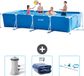 Intex Rechthoekig Frame Zwembad - 450 x 220 x 84 cm - Blauw