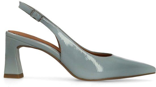 No Stress Dames Blauwe lak slingbacks Maat 40