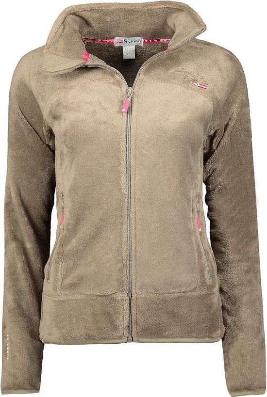 Geographical Norway Upaline Lady Fleece Jacket - Taupe - Women's M