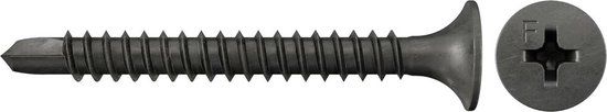 Fischer 665074 - Schroeven - 3.5 x 45 mm - Zwart - 1000 stuks