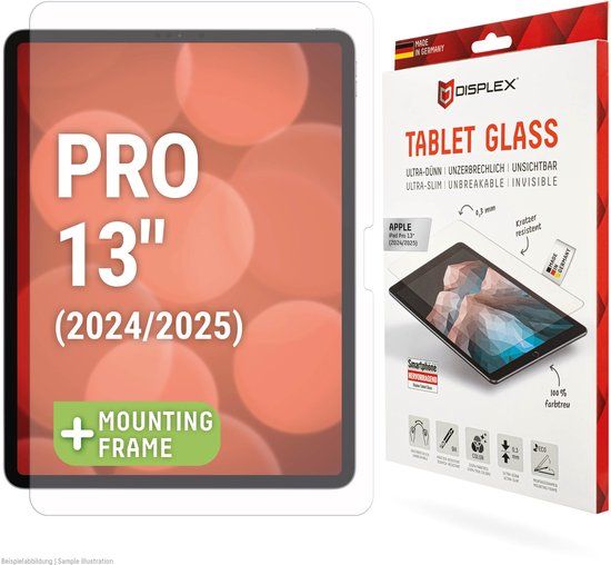 Displex Glass Screenprotector voor de Apple iPad Pro 13 (2025) M5 / (2024) M4