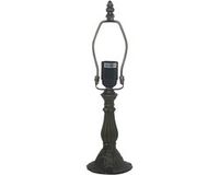 Merkloos Tafellamp Basis - Lampvoet - Zinklegering Constructie - 15 Inch Hoog - Zwart