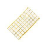 Adsamm ASP-25-SA-WH-2020-50 50 x anti-slip pads van EPDM, wit, 20x20 mm