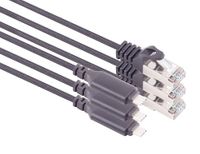 1aTTack.de 2m USB-C naar LAN-adapterkabel, 3-pack, 1 Gbit dataoverdracht, USB-C 3.1 naar RJ45 Ethernet Cat6-kabel, compatibel met smartphone, laptop, Macbook, 2m