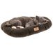 Ferplast Klein hondenbed Relax microfleece 45, zacht en wasbaar kussen voor kleine honden en katten, grijs