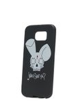 Samsung Coque noire avec logo lapin pour NOTE 4