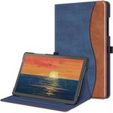 Fintie Samsung Galaxy Tab A9 Plus 11 inch 2023 hoes, multi-hoek beschermhoes met documentenvak en automatische slaap/waakfunctie voor tablet A9+, SM-X210/X216/X218, blauw/bruin