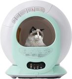 Happiq Zelfreinigend Kattenbak - Automatisch Kattentoilet - 65L - Wit/Mintgroen