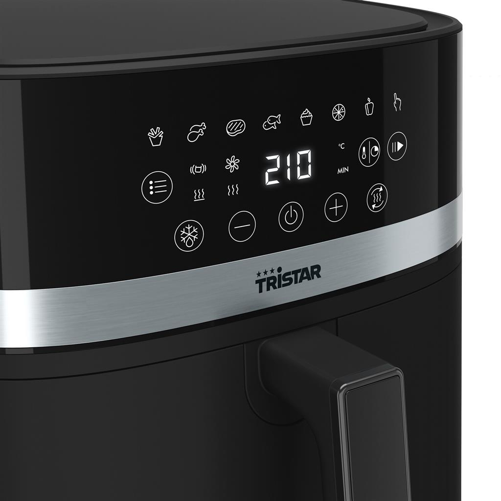 Tristar FR-9418 Digital Air Fryer - 8L - 2000W - Black - Hot Air Fryer