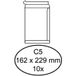 Quantore 10 Witte zelfklevende akte enveloppen C5 162 x 229 mm