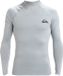 Quiksilver Everyday UPF50 L/S Rashguard Surfshirt Mannen Lichtgrijs Effen Lange Mouw Maat XL