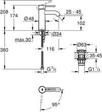 GROHE Essence Wastafelmengkraan (opbouw) 24179001