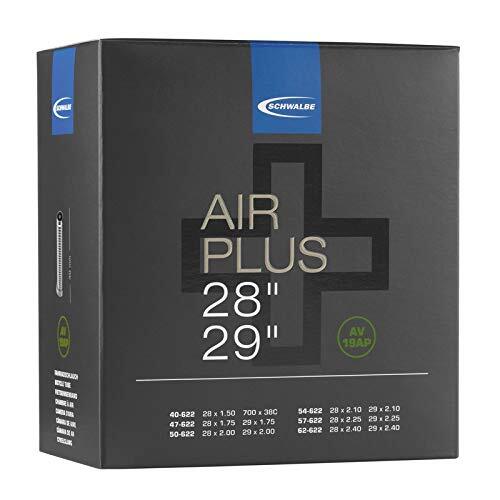 Schwalbe Air Plus slang, zwart, eenheidsmaat