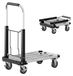 Chariot de transport pliable, adapté pour un poids jusqu'à 150 kg, avec poignée extensible