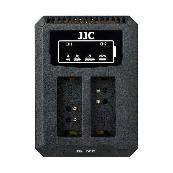 JJC DCH-LPE12 USB Dual BatteryCharger (voor Canon LP-E12)