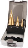Makita set de 3 pièces de forets étagés TiN Ø 4 x 12-32 mm
