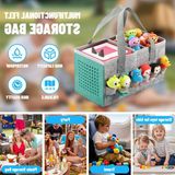 Sac de rangement sans marque pour Toniebox et figurines, sac de transport pratique avec poignée pour set de démarrage (bleu marine)