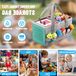 Sac de rangement sans marque pour Toniebox et figurines, sac de transport pratique avec poignée pour set de démarrage (bleu marine)