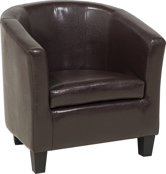 Beliani borwick fauteuil kunstleer 58 x 68 cm