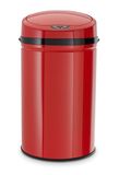 ECHTWERK Vuilnisbak met sensor, 30 liter, roestvrij staal, rood