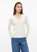 s.Oliver Strickpullover V-hals Lange Mouw Katoen Lichtbeige Regular Fit Vrouwen