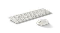 HP 490C multi-device dual-mode stille muis en toetsenbord combinatie - Bluetooth & 2.4GHz - Qwerty - ISO - Wit