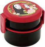Skater Ghibli - Spirited Away: De reis van Chihiro - Lunchbox met Twee Lagen in Ronde vorm Zonder Gezicht Donkerrood