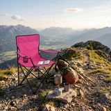 Sunnydays LE CAMPING CAMPINGSTOEL FUCHSIA 82X50XH80CM