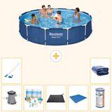Bestway Rond Steel Pro Zwembad - 396 x 84 cm - Blauw