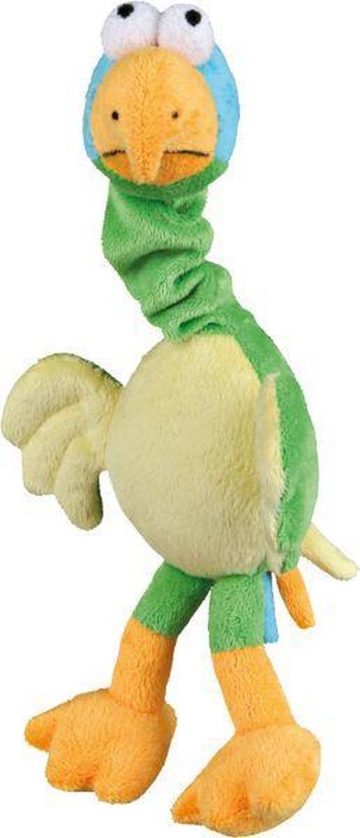 TRIXIE Pluche Vogel Met Dierengeluid - 30 cm - Groen
