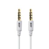 APM 418017 - jack kabel 3,5 mm stereo mannelijk/mannelijk - 1,50 m - wit