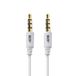 APM 418017 - jack kabel 3,5 mm stereo mannelijk/mannelijk - 1,50 m - wit