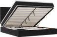 vidaXL Lit plateforme avec matelas Velours noir 200x200cm