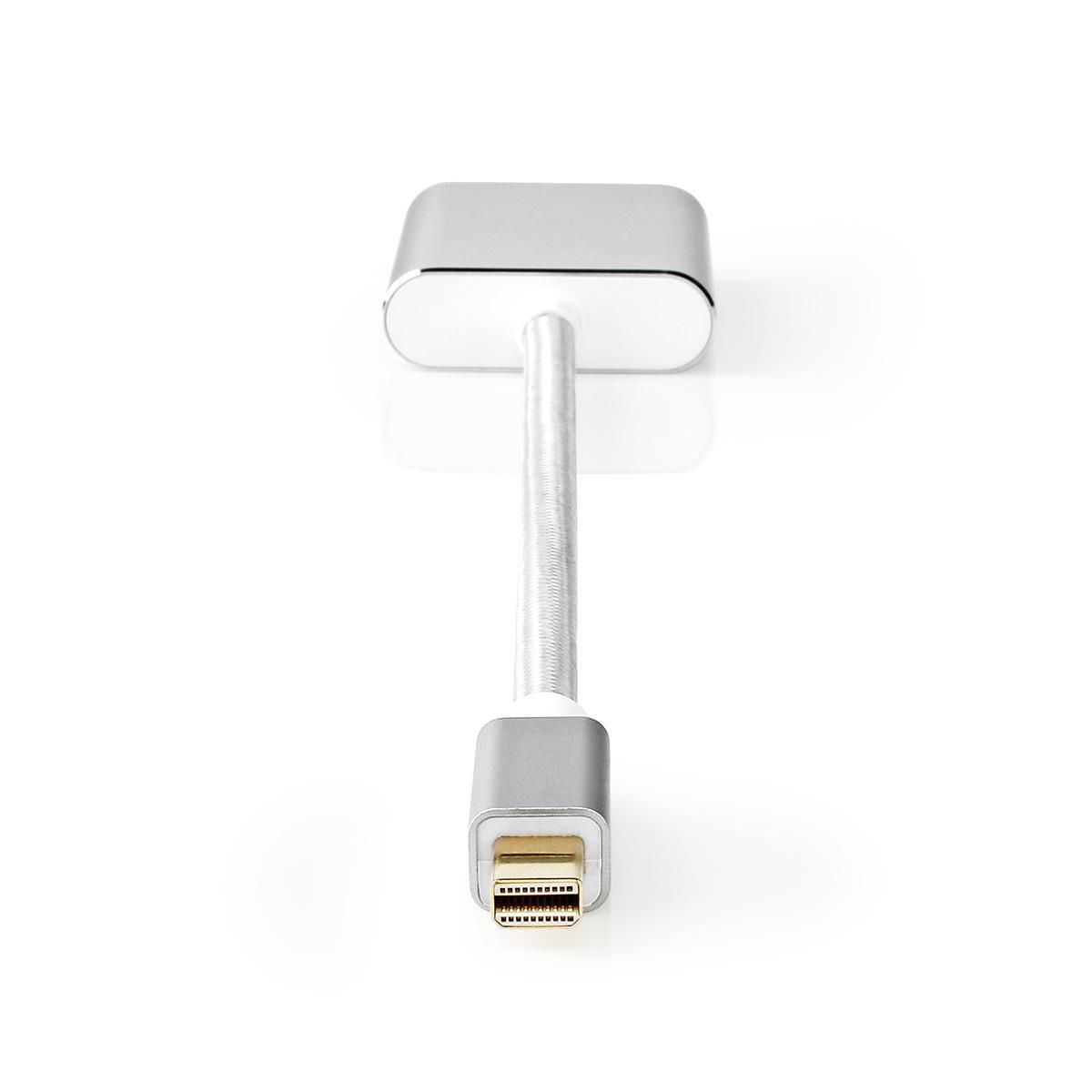 Nedis Mini DisplayPort naar DVI-D Kabel - 0.2m - Zilver