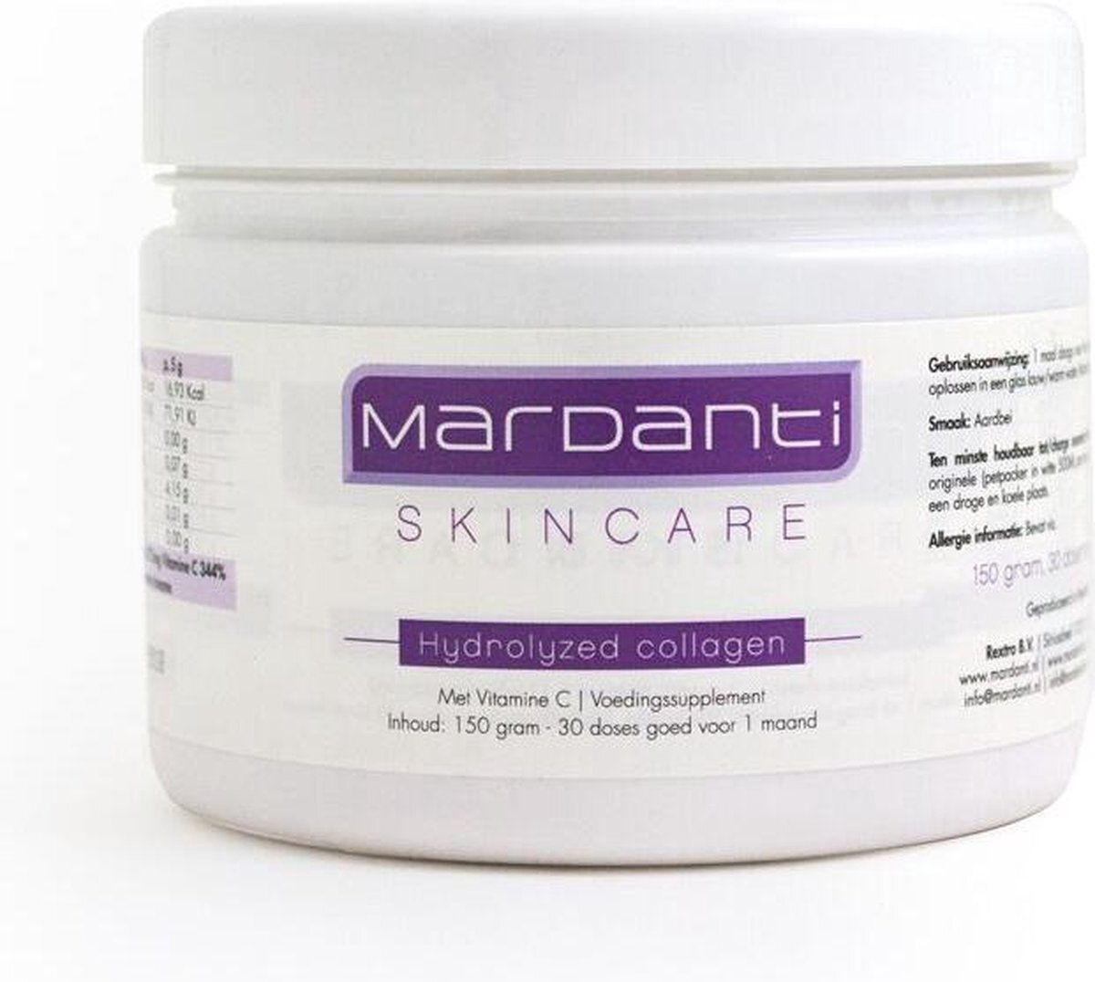Mardanti Collageen Drank | Met extra Vitamine C | 100% natuurlijk | Biologisch middel tegen rimpels | Beauty & Gezondheid