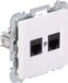 Elektro-Plast Santra Serie - Prise RJ-45 - Blanc - Cat 5e - Montage en saillie