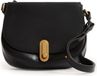 Ted Baker Leren Schoudertas Kkhayli Twist Lock Detail Zwart