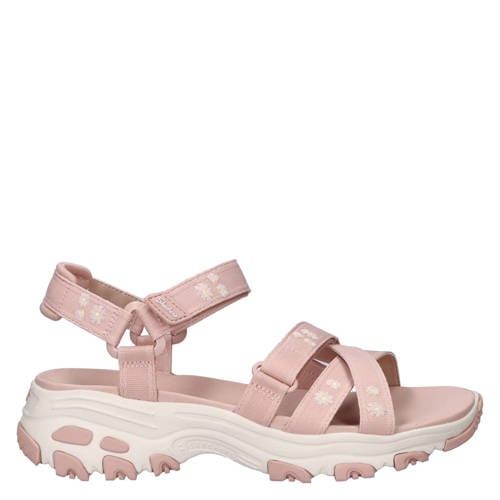 Skechers D'lites chunky sandalen lichtroze