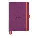 RHODIA 118780C - Hardcover Notitieboek Bullet Journal Goalbook Violet - A5 14,8 x 21 cm - Dot Stippen - 240 pagina's - Clairefontaine Ivoor Papier 90 g/m² - 3 Leeslinten, Elastieksluiting - Imitatieleer