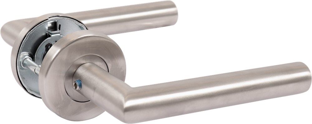 Deurkruk RVS Haaks Vast Op Rozet Kl4 - 1220943