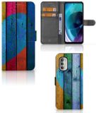 B2Ctelecom Book Case voor Motorola Moto G51 5G - Wood Heart