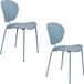 Zuiver The Ocean Chair Eetkamerstoelen Ocean Blue - Set van 2