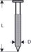 Bosch Accessories 2608200037 Nagel met ronde kop (papiergebonden) SN21RK Afmeting, lengte 75 mm 3000 stuk(s)