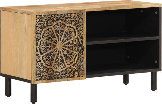 vidaXL Tv-meubel 80x31x46 cm massief mangohout